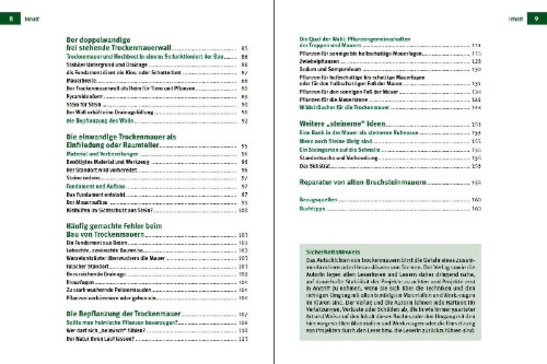 Buchcover und Innenansicht für das Buch: Trockenmauern