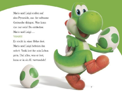 Buchcover und Innenansicht für das Buch: The Super Mario Galaxy Movie: Mario Takes Off!