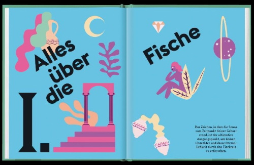 Buchcover und Innenansicht für das Buch: SEEING STARS Pisces