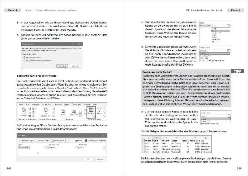 Buchcover und Innenansicht für das Buch: Office 2024 und Microsoft 365 - Das Praxishandbuch
