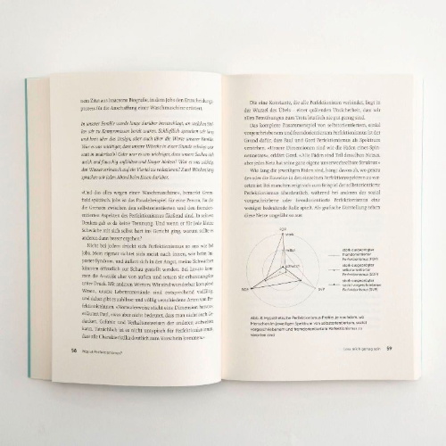 Buchcover und Innenansicht für das Buch: The Perfection Trap. The Power of Good Enough in a World That Always Wants More