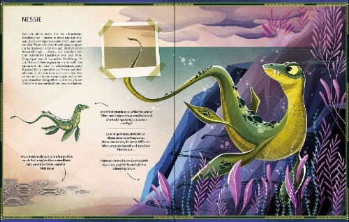 Buchcover und Innenansicht für das Buch: The Great Book Of Monster Legends & The Great Book of Legendary Witches and Wizards