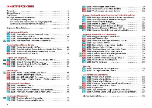 Buchcover und Innenansicht für das Buch: ROTHER Wanderführer Tessin