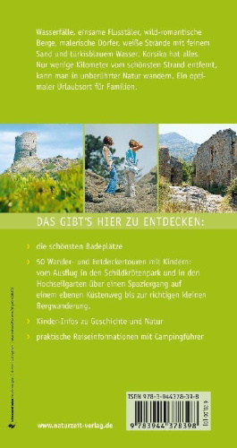 Buchcover und Innenansicht für das Buch: Naturzeit mit Kindern: Korsika
