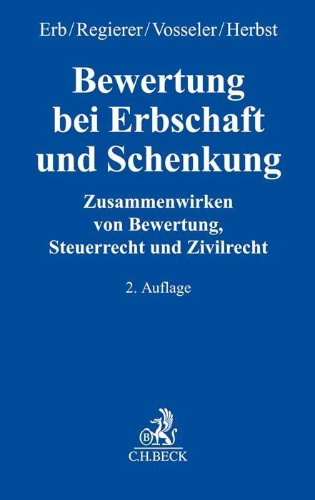 Buchcover und Innenansicht für das Buch: Bewertung bei Erbschaft und Schenkung