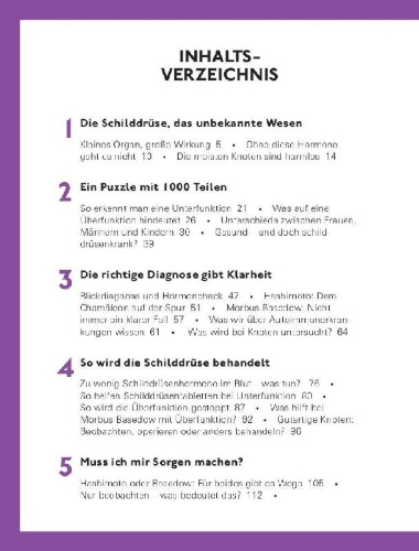 Buchcover und Innenansicht für das Buch: Schilddrüse schonend behandeln
