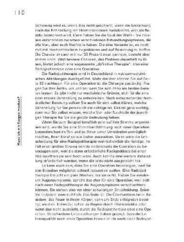 Buchcover und Innenansicht für das Buch: Schilddrüse schonend behandeln
