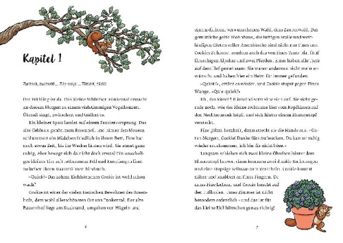 Buchcover und Innenansicht für das Buch: Waldgrün - Der verlorene Frühling