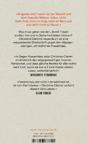 Buchcover und Innenansicht für das Buch: Gegen Frauenhass