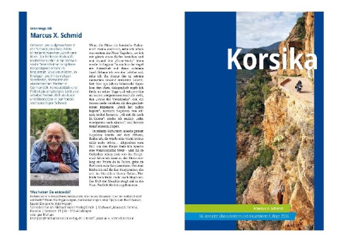 Buchcover und Innenansicht für das Buch: MICHAEL MÜLLER Reiseführer Korsika