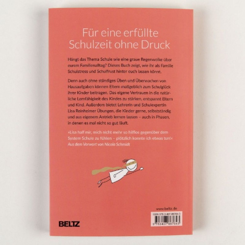 Buchcover und Innenansicht für das Buch: Bye Bye Schulstress