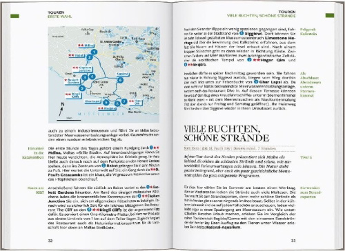 Buchcover und Innenansicht für das Buch: Baedeker Reiseführer Malta, Gozo, Comino