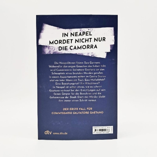 Buchcover und Innenansicht für das Buch: Commissario Gaetano und der lügende Fisch