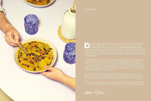 Buchcover und Innenansicht für das Buch: Gesund gekocht