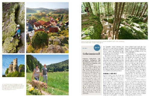 Buchcover und Innenansicht für das Buch: DUMONT Bildatlas Franken