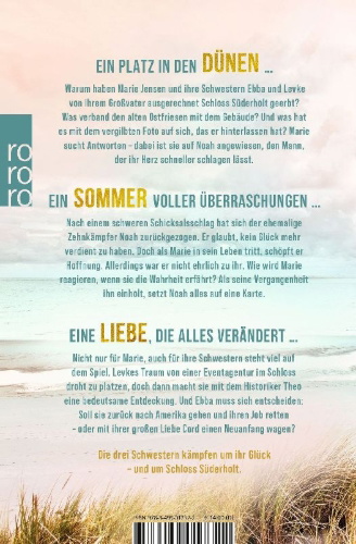 Buchcover und Innenansicht für das Buch: Die Schloss-Schwestern: Dünensommerliebe