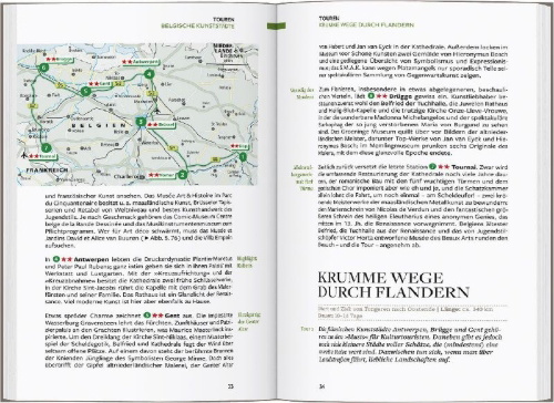 Buchcover und Innenansicht für das Buch: Baedeker Reiseführer Belgien