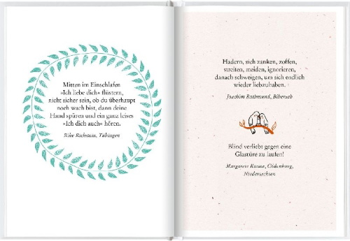 Buchcover und Innenansicht für das Buch: Was mein Leben reicher macht