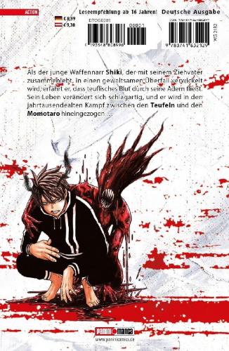 Buchcover und Innenansicht für das Buch: Togen Anki - Teufelsblut 01