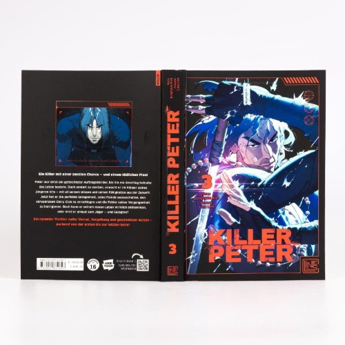 Buchcover und Innenansicht für das Buch: Killer Peter