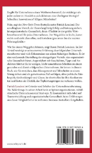 Buchcover und Innenansicht für das Buch: Der Vorteil