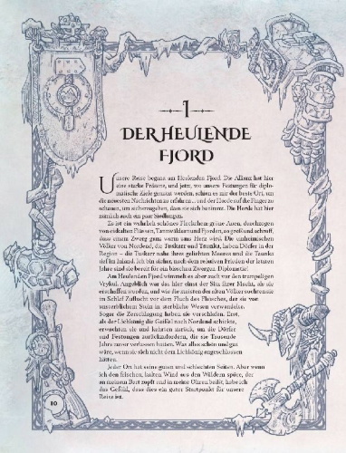 Buchcover und Innenansicht für das Buch: World of Warcraft: Exploring Azeroth: Northrend