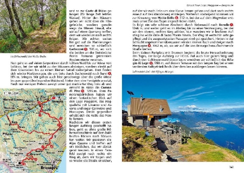Buchcover und Innenansicht für das Buch: Grand Tour Lago Maggiore und Grand Tour Lago d'Orta