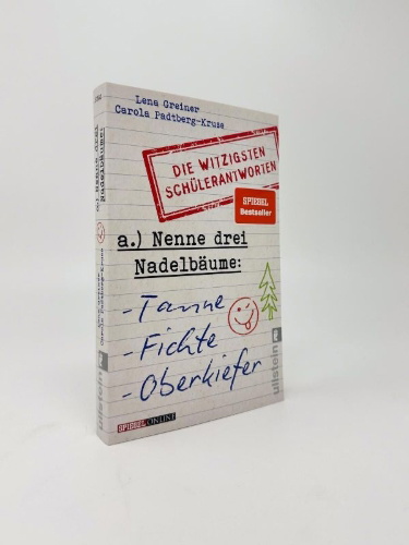 Buchcover und Innenansicht für das Buch: Nenne drei Nadelbäume: Tanne, Fichte, Oberkiefer