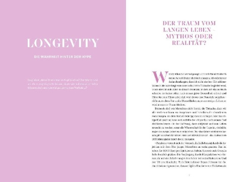 Buchcover und Innenansicht für das Buch: Die Longevity-Food-Formel für das Gehirn