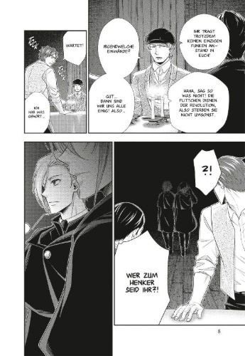 Buchcover und Innenansicht für das Buch: Yuukoku no Moriarty