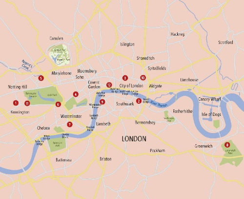 Buchcover und Innenansicht für das Buch: Zu Fuß durch London