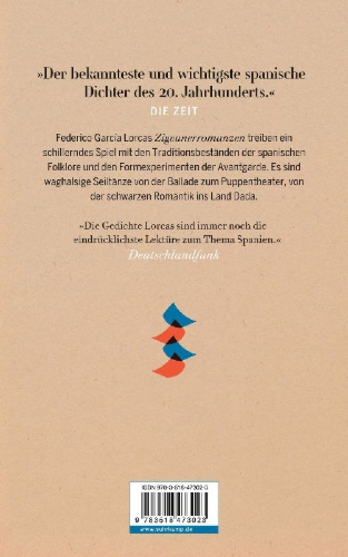 Buchcover und Innenansicht für das Buch: Zigeunerromanzen / Primer romancero gitano
