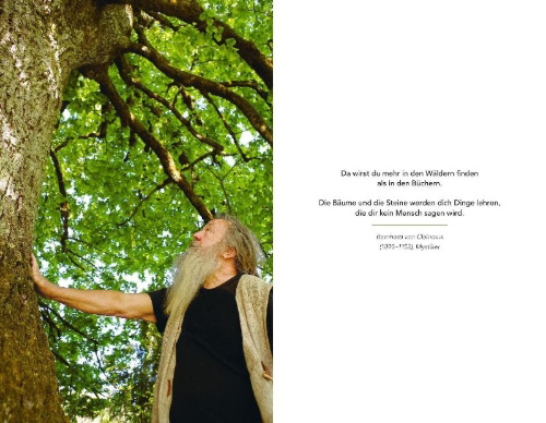 Buchcover und Innenansicht für das Buch: Wir sind Geschöpfe des Waldes