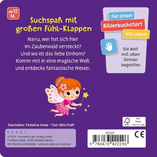 Buchcover und Innenansicht für das Buch: Wo bist du, liebes Einhorn?