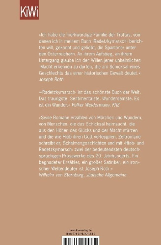 Buchcover und Innenansicht für das Buch: Radetzkymarsch