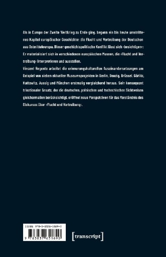 Buchcover und Innenansicht für das Buch: Flucht und Vertreibung in europäischen Museen