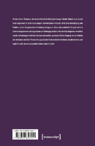 Buchcover und Innenansicht für das Buch: Sterben und Ehrenamt