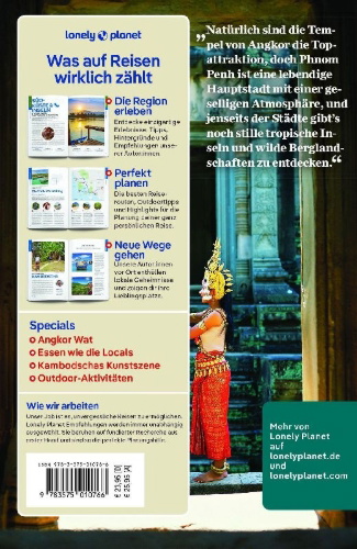 Buchcover und Innenansicht für das Buch: LONELY PLANET Reiseführer Kambodscha