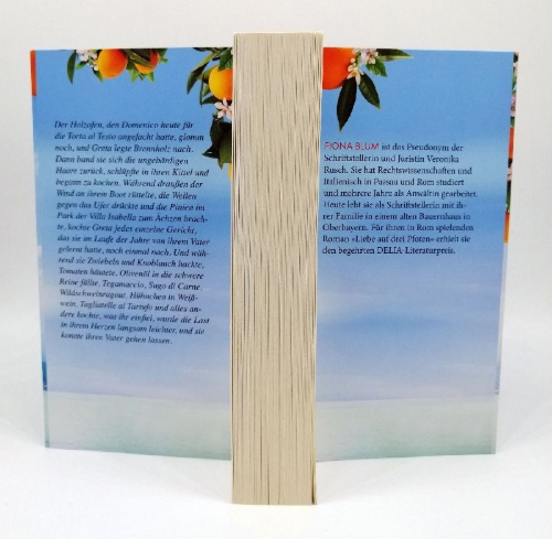 Buchcover und Innenansicht für das Buch: Die Insel der Orangenblüten