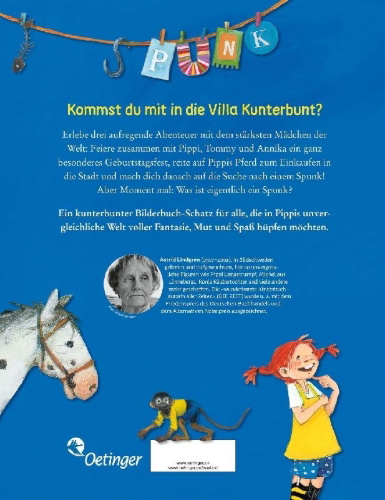 Buchcover und Innenansicht für das Buch: Das große Buch von Pippi Langstrumpf