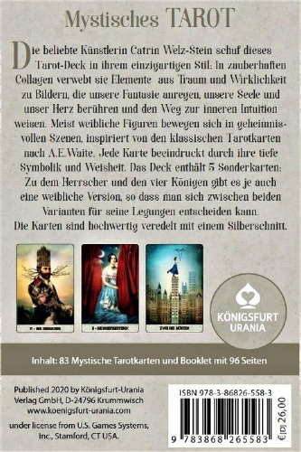 Buchcover und Innenansicht für das Buch: Mystisches Tarot