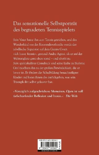 Buchcover und Innenansicht für das Buch: Open. An Autobiography