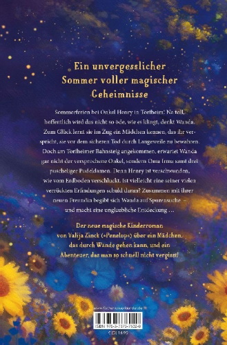 Buchcover und Innenansicht für das Buch: Wandas Wunder ¿ Der Sommer der flüsternden Wände