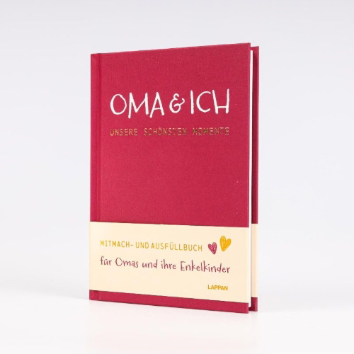 Buchcover und Innenansicht für das Buch: Oma und ich - unsere schönsten Momente