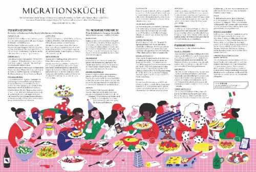 Buchcover und Innenansicht für das Buch: Die Gourmet-Bibel Italien