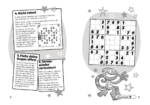 Buchcover und Innenansicht für das Buch: Puzzle Arcade: Sudoku for Kids