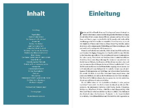 Buchcover und Innenansicht für das Buch: Permaculture: Guérir la terre, nourrir les hommes