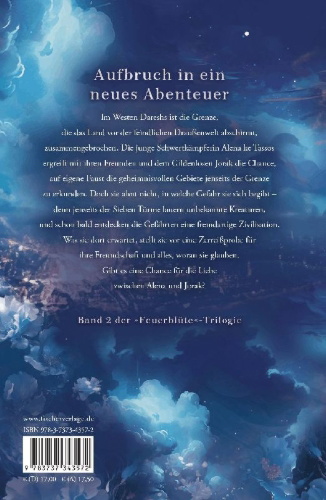 Buchcover und Innenansicht für das Buch: Feuerblüte - Stadt der Wolkentrinker