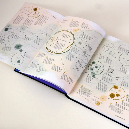 Buchcover und Innenansicht für das Buch: Atlas of the Invisible. Maps and Graphics That Will Change How You See the World