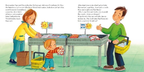 Buchcover und Innenansicht für das Buch: Tielmann, C: LESEMAUS 61: Max geht aufs Klo